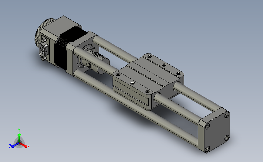 线性模组、CNC直线运动机构 3D模型SW