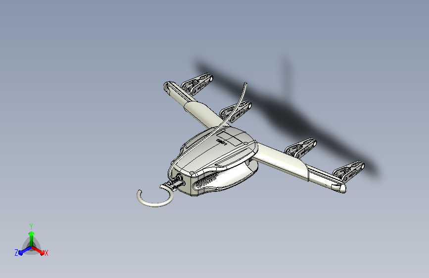 可伸缩电动风干衣架（外观+结构）