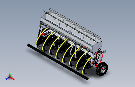 农业播种机3D数模