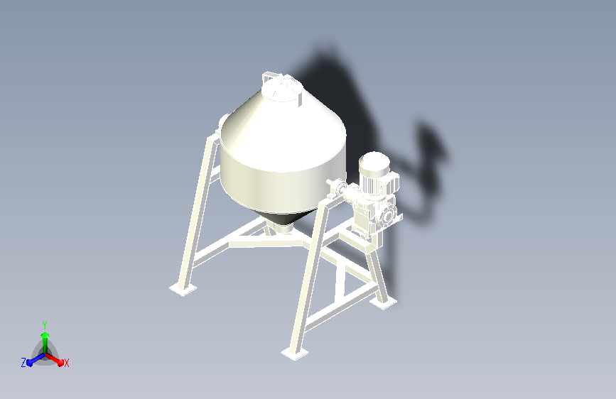 双混合器搅拌机设计模型
