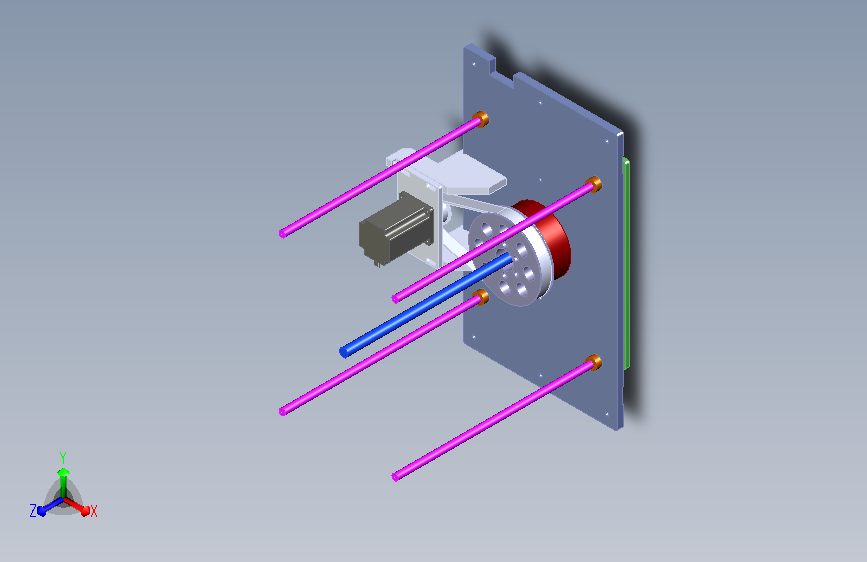 丝杆垂直顶升机构-丝杆螺母固定式