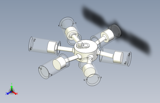 星形发动机演示图