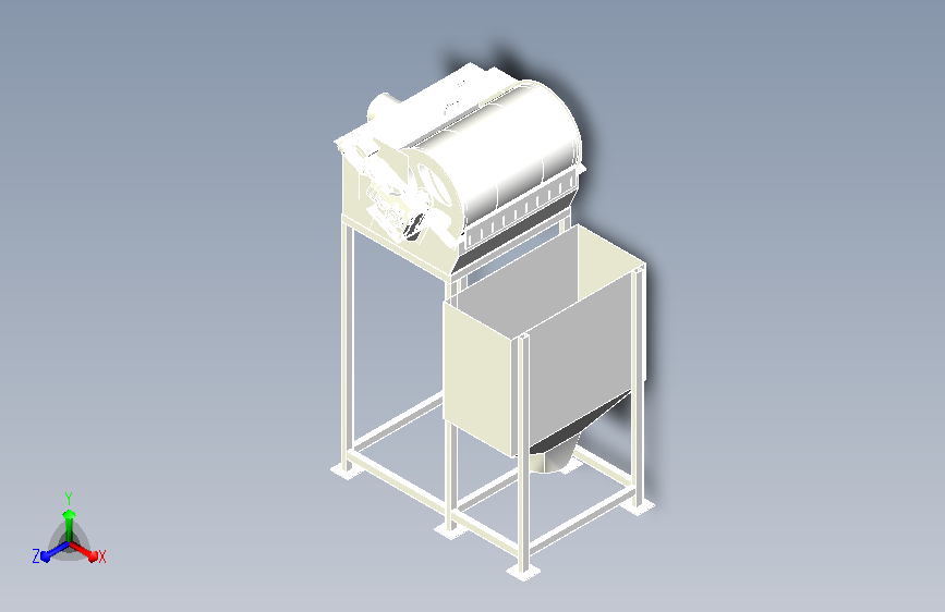 旋转震动筛设计模型