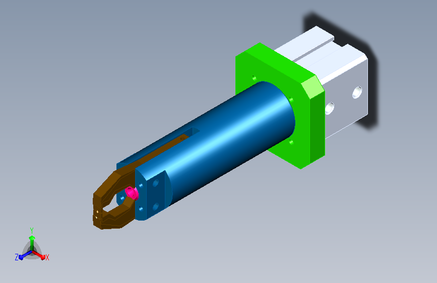 一款非标定制夹爪三维模型