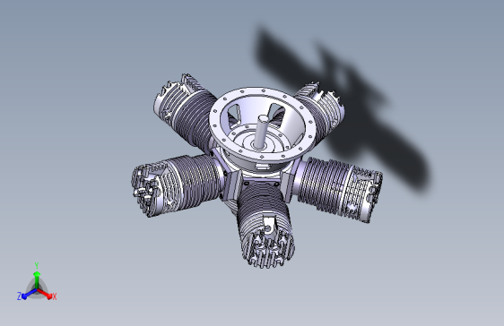 一款五缸星形发动机