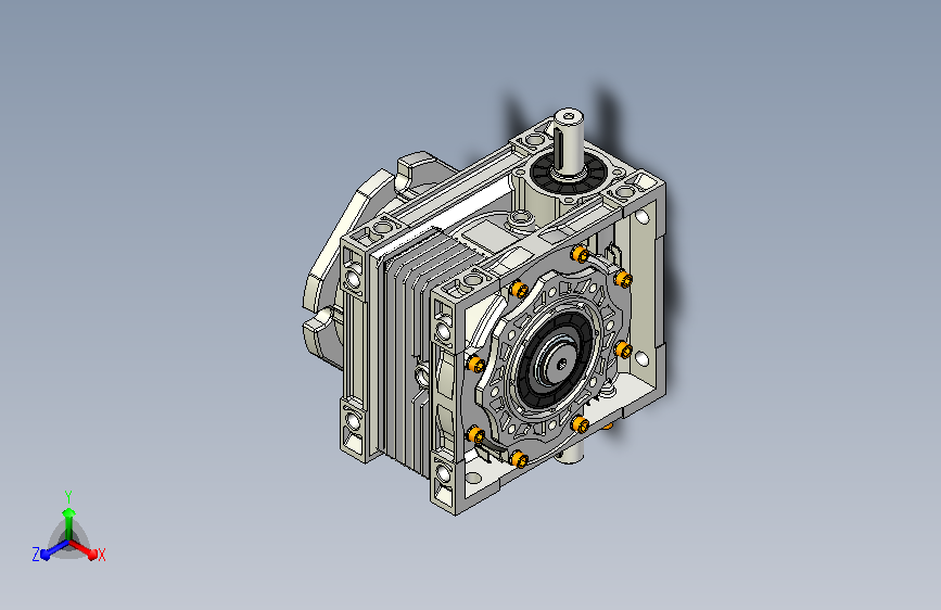 一级涡轮蜗杆减速机