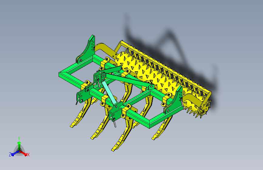 錾式犁头模型3D图纸