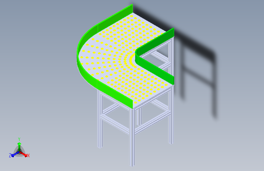左方向万向球换向工作台