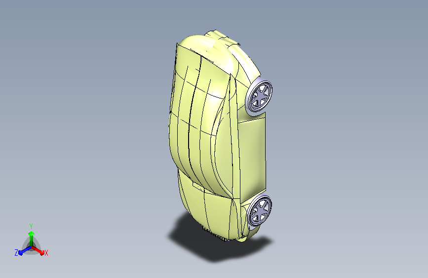 CATIA汽车车身外壳模型