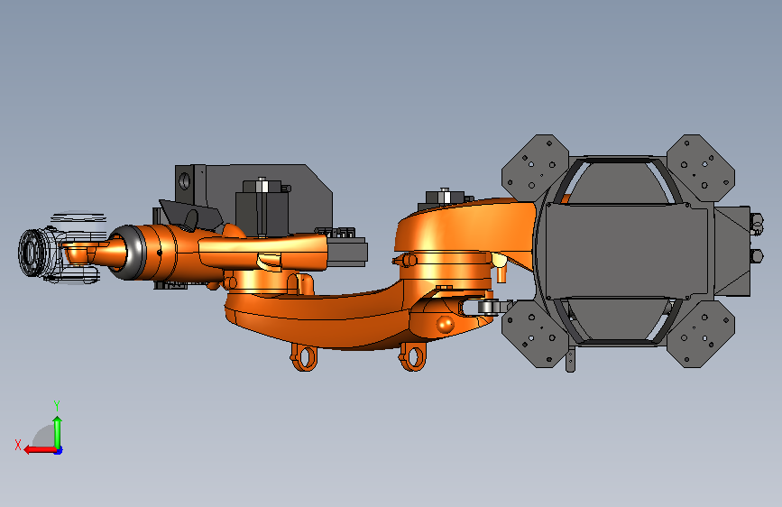 KUKA KR210 withoutline 背面视图