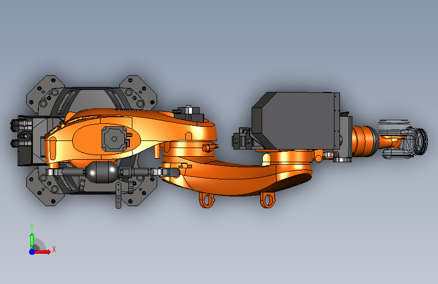 KUKA KR210 withoutline 正面视图