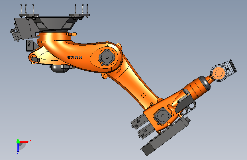KUKA KR210 withoutline 俯视图
