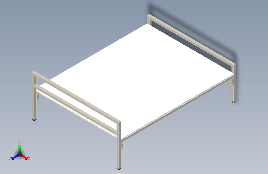 出租房简易铁架床