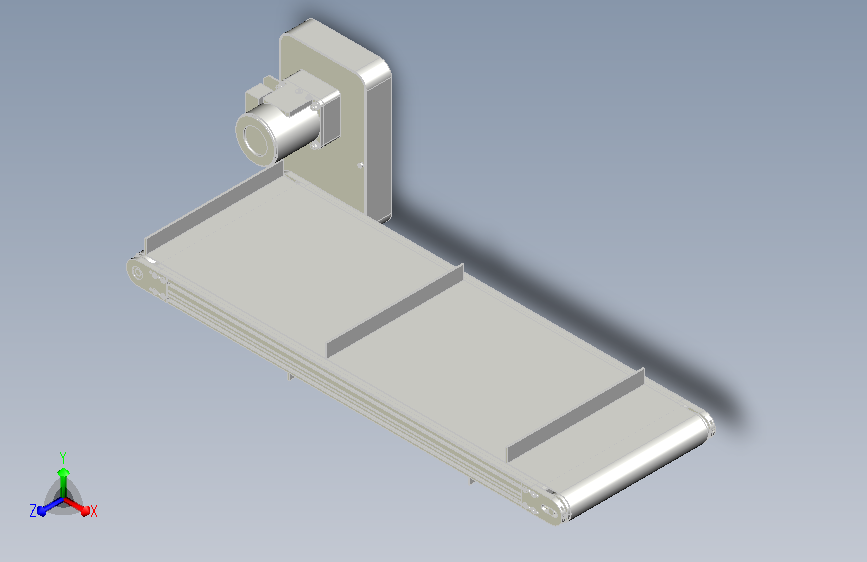 带隔板传送带流水线
