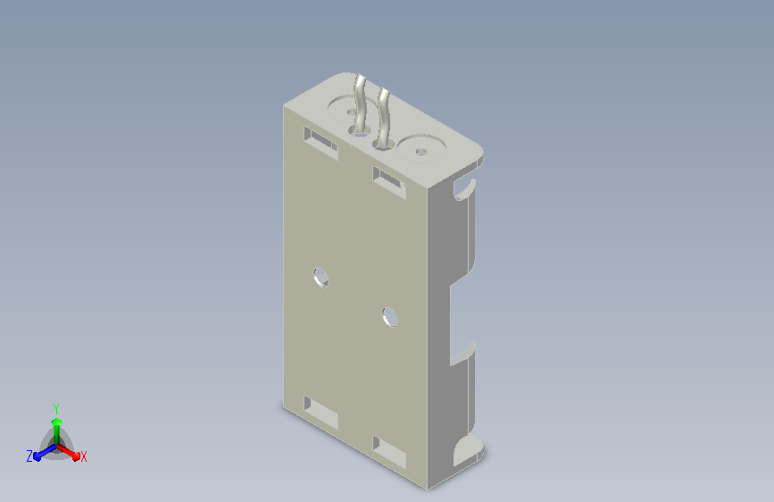 电池盒三维模型