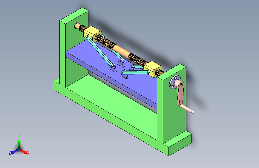 杠杆螺旋压力机构