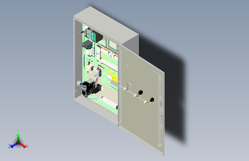 工业控制电柜设计详细模型