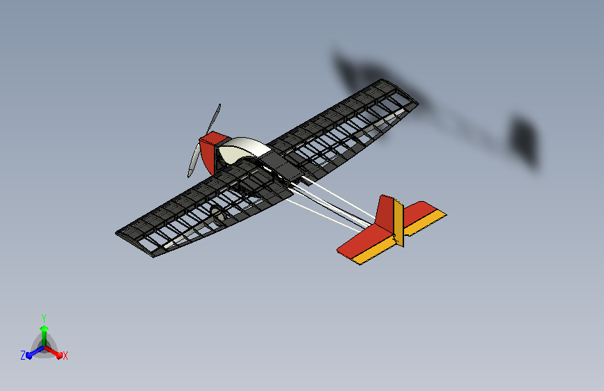 骨架飞机模型