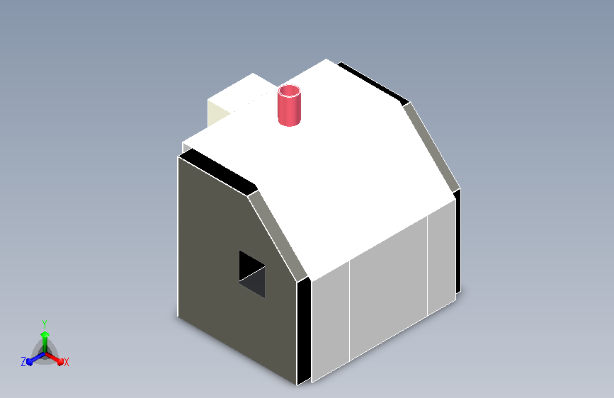 固化炉外观模型