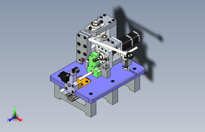 机械绕线机模型3D图纸