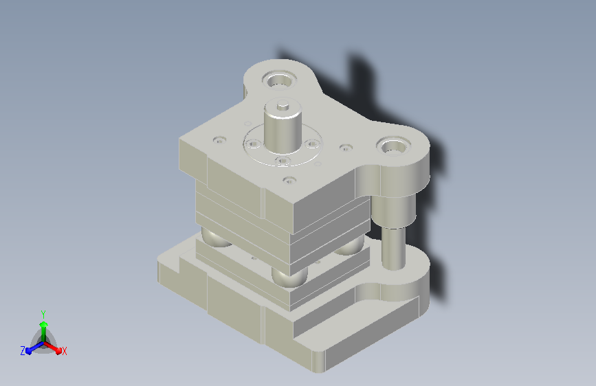 山字型铁芯片冲孔落料复合模设计