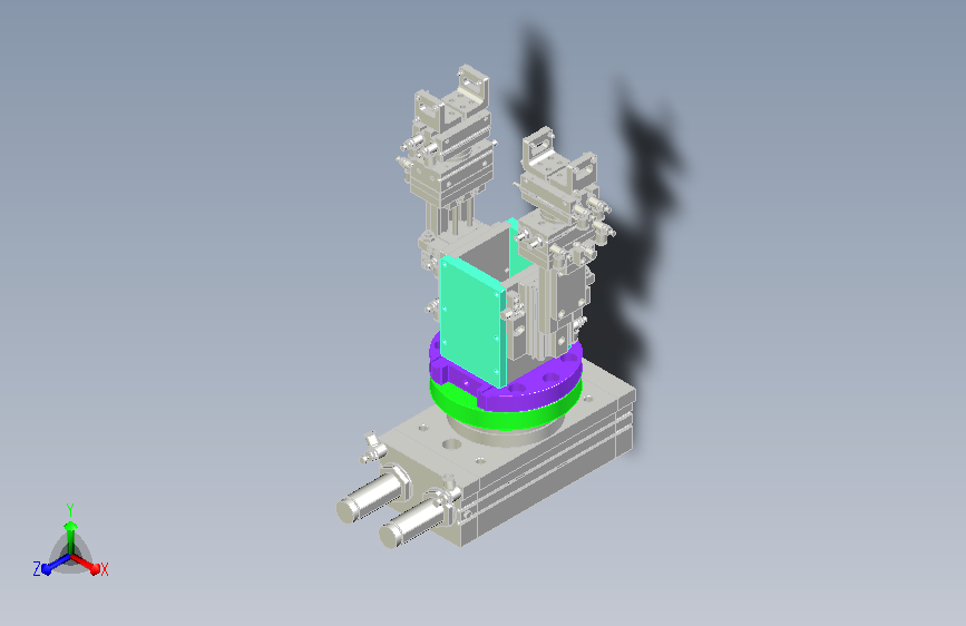 双工位旋转夹爪机构