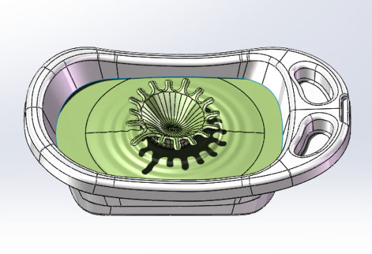 儿童洗澡盆模型