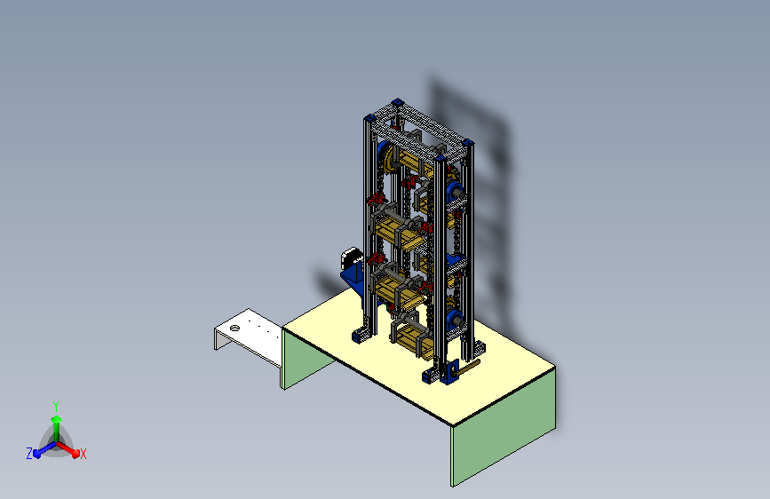 旋转停车库模型