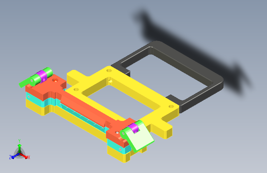 一款快拆结构的夹紧定位工装