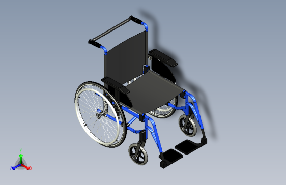医用轮椅三维模型