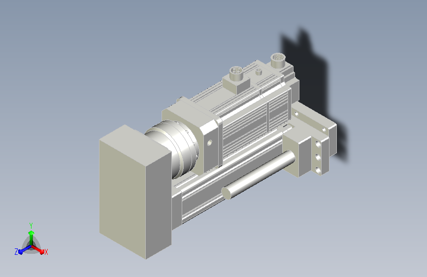 折返式95伺服电动缸 有效行程150mm 额定2吨
