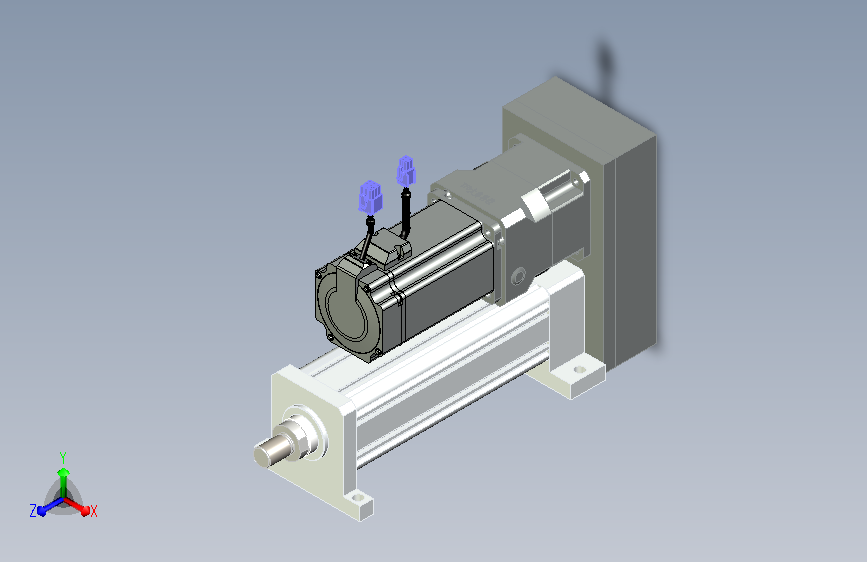 折返式HH75伺服电动缸 额定一吨 行程100mm