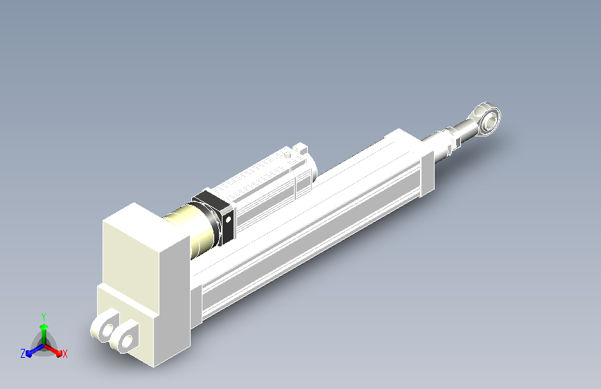 折返式电动缸HH95 行程400mm 前后鱼眼安装方式