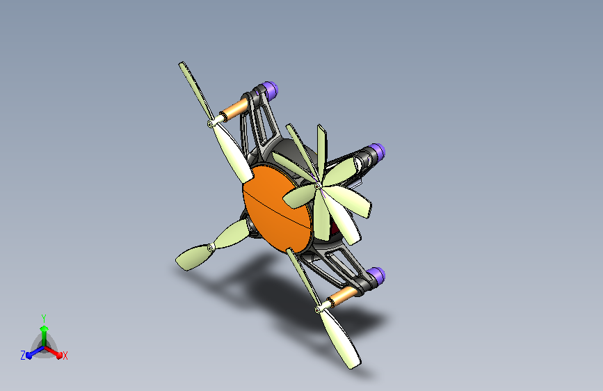 智能小型无人机造型