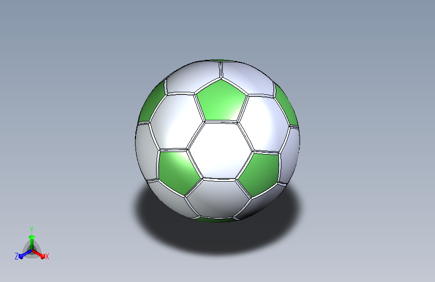 足球建模（3种画法可变大小）