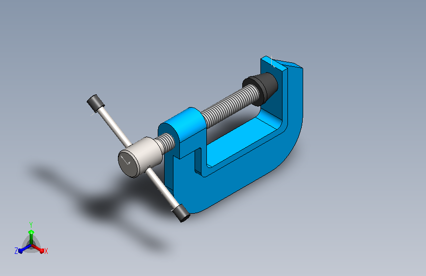 可调压力的C型夹具
