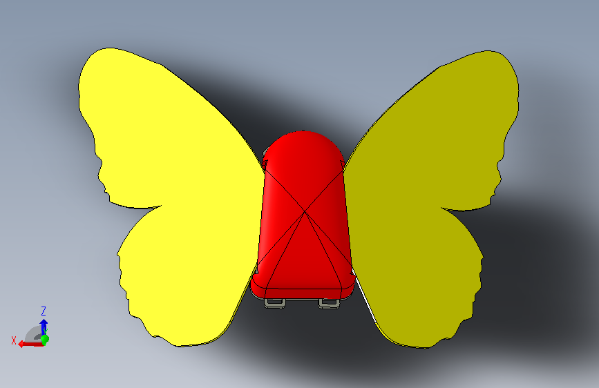 可动翅膀儿童背包