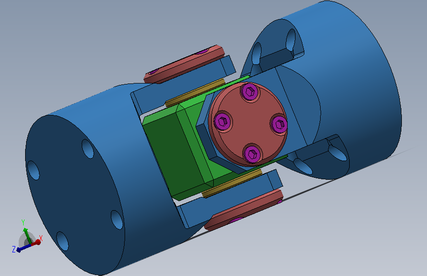 两轴传递扭矩的万向节结构 sw25
