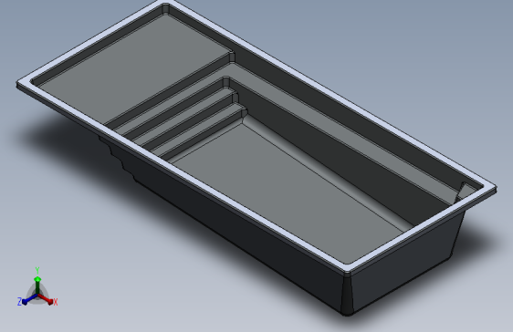 可视化设计的玻璃纤维泳池