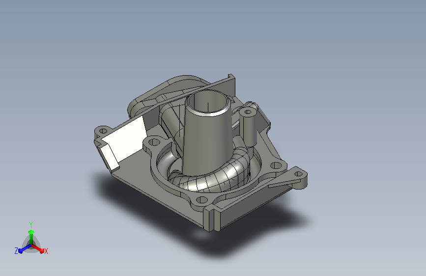 A0006189-发动机水泵壳逆向