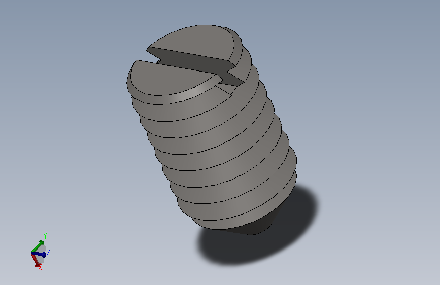 GB71-85开槽锥端紧定螺钉M6×10