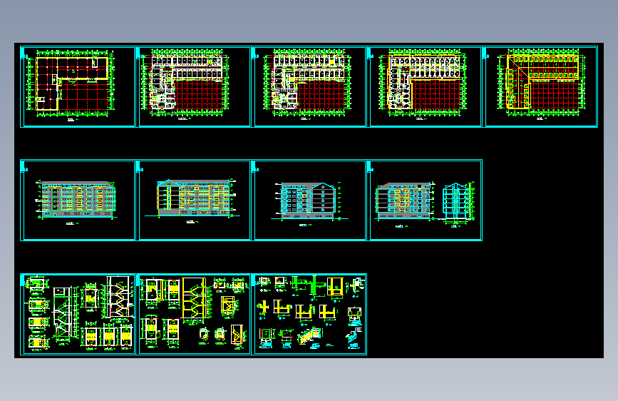 六层职工宿舍楼(8995平方)建筑施工图=1656139=25