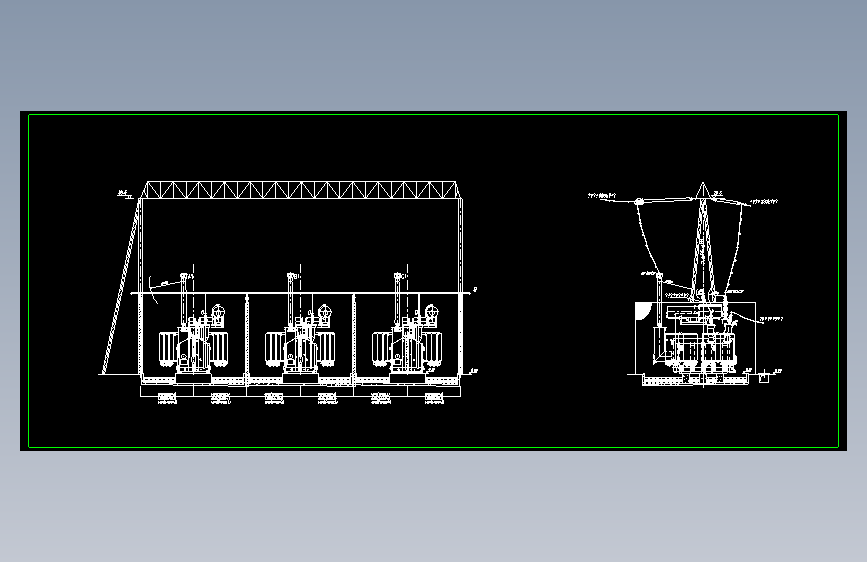 国网500kV变电站主变变压器安装横断面示意图--676440-10
