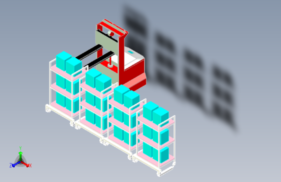 AGV叉车自动取货智能仓库设计