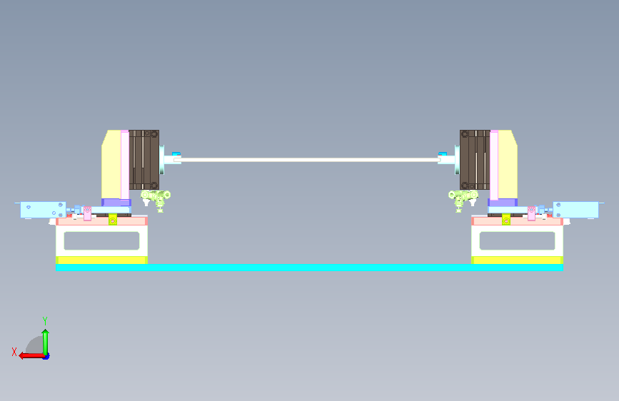 PCB板翻转机设计 背面视图