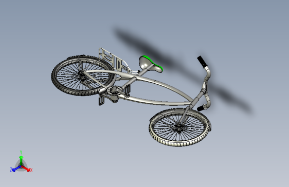 proe绘制自行车模型