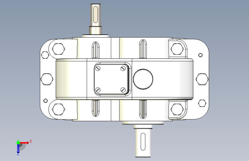 sw2020一级减速器 俯视图