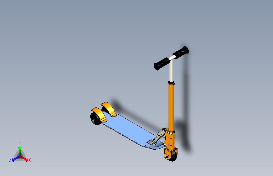 UG10儿童滑板车3D模型