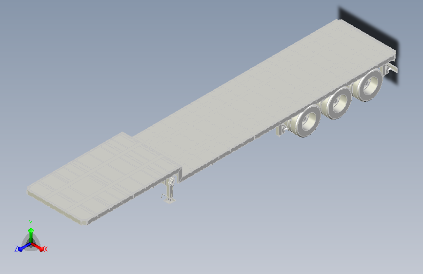 半挂车底盘总成