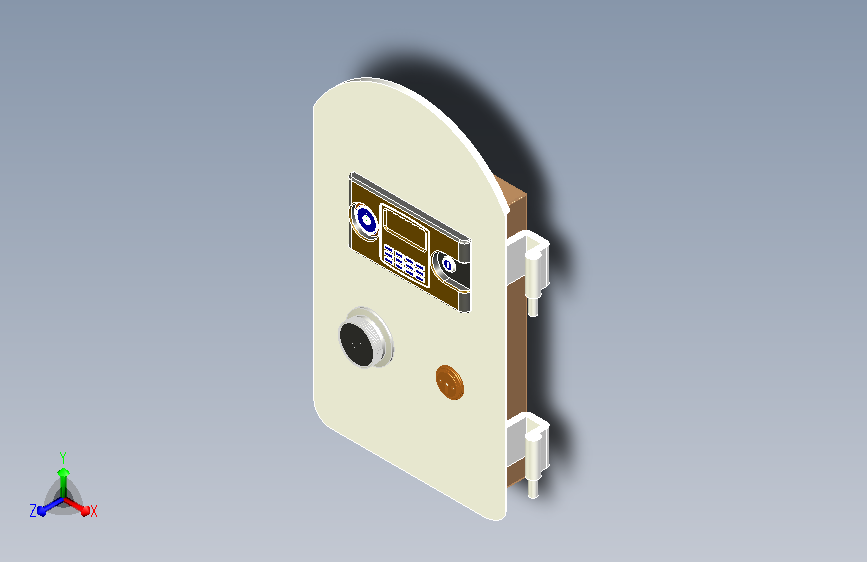 保险柜门详细模型图